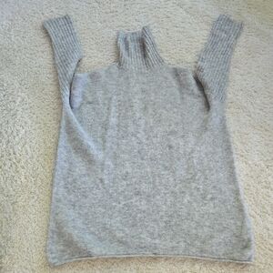 Minimum Scandinavian Sweater.Light Gray Women's Turtleneck Sweater